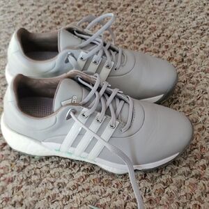 Like New Womens Golf Adidas Light Gray Sneakers with White Accents